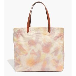 Madewell The Canvas Transport Tote in Watercolor Tie Dye Design